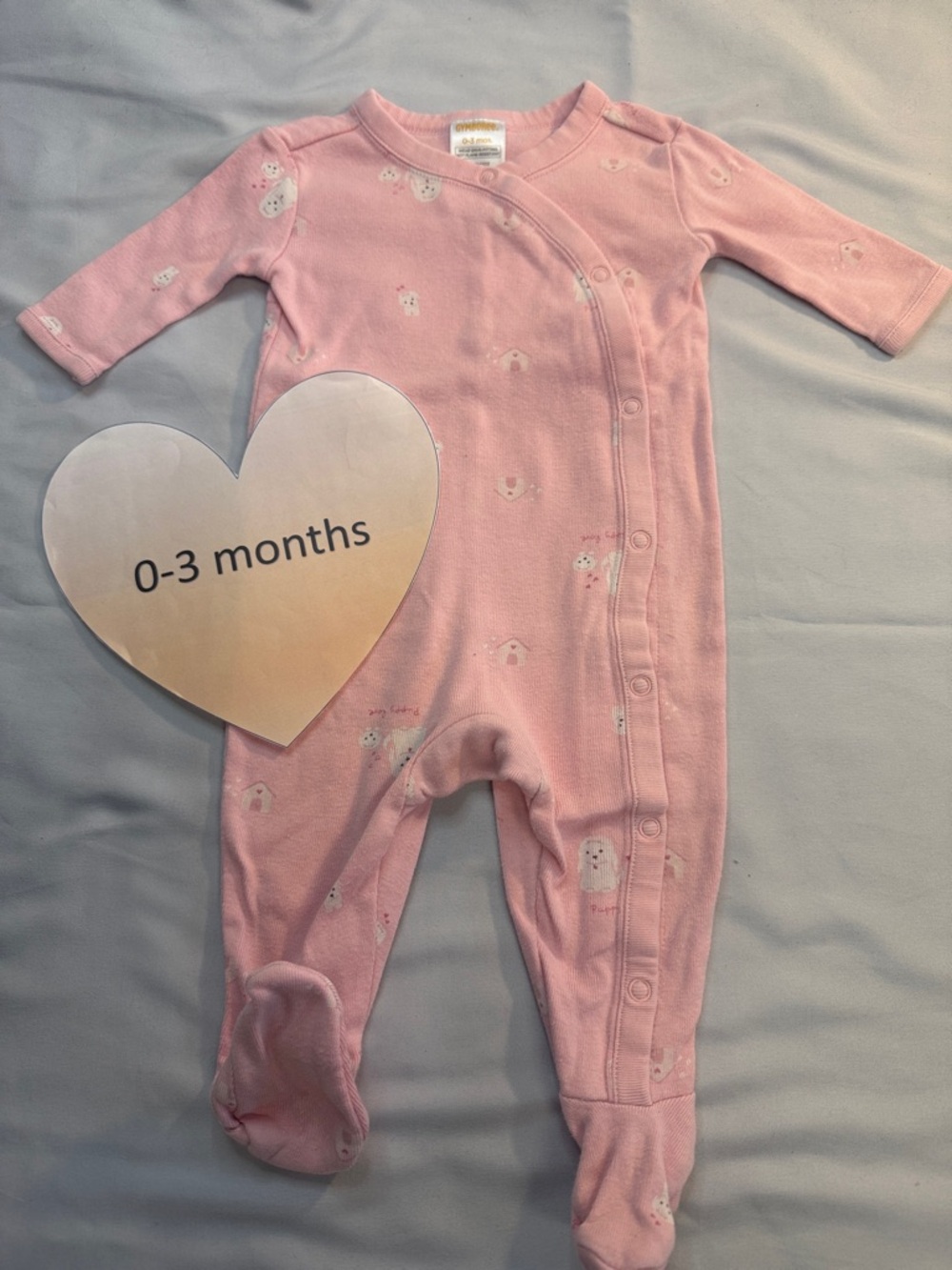 Gymboree - Pink Baby Footie sleeper One Piece